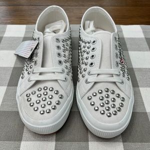 SUPERGA Studded 2750 Canvas Tennis Shoe Size 8.5 Ladies and 7 for Men